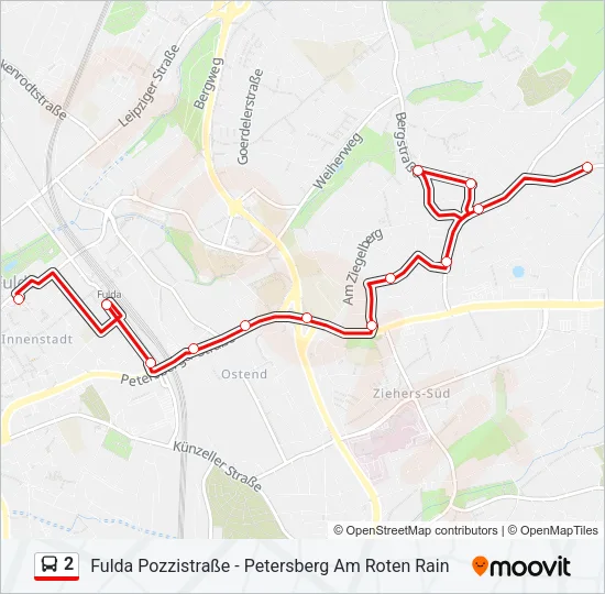 2 Bus Line Map