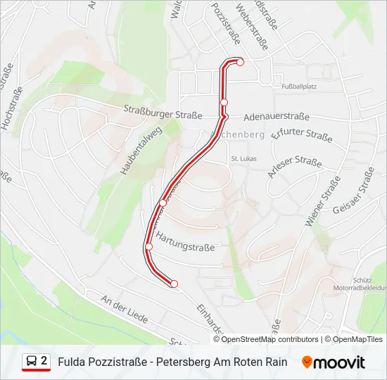 2 Bus Line Map