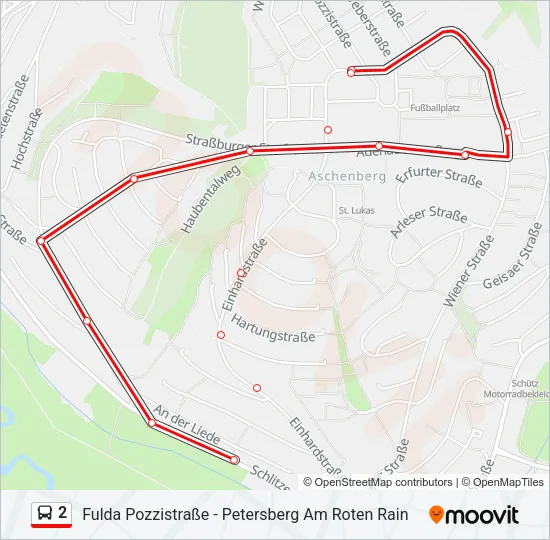 2 Bus Line Map