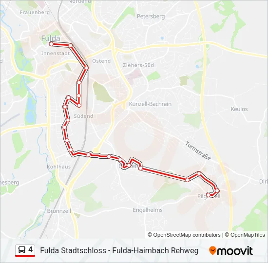 4 Bus Line Map