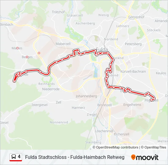 4 Bus Line Map