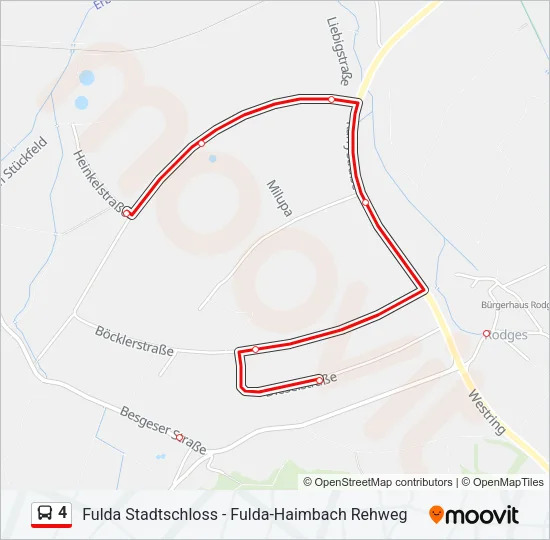 4 Bus Line Map