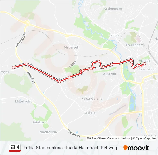 4 Bus Line Map