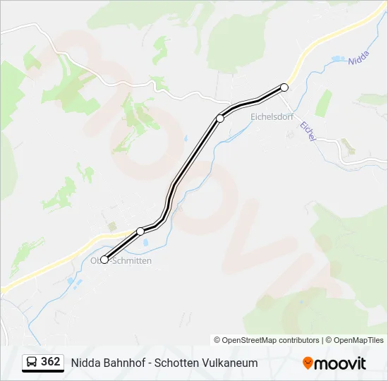 362 Bus Line Map