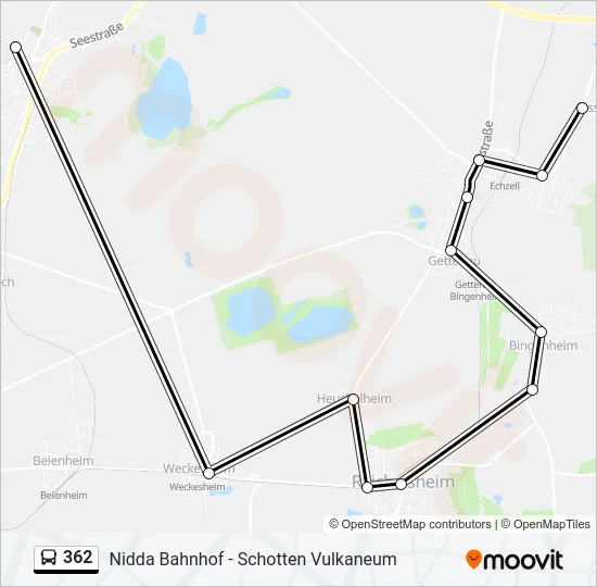 362 Bus Line Map