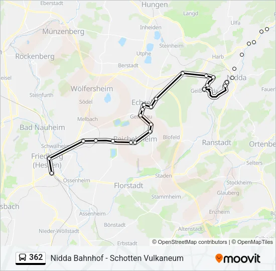 362 Bus Line Map