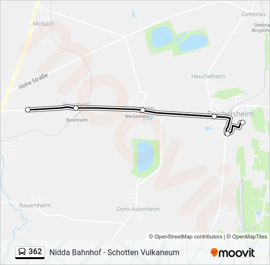 362 Bus Line Map