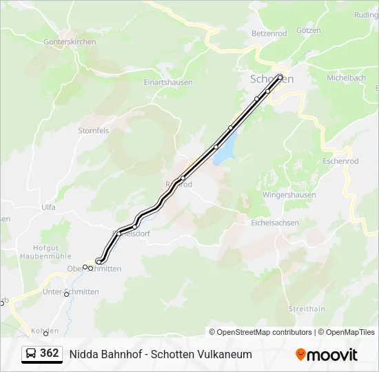 362 Bus Line Map