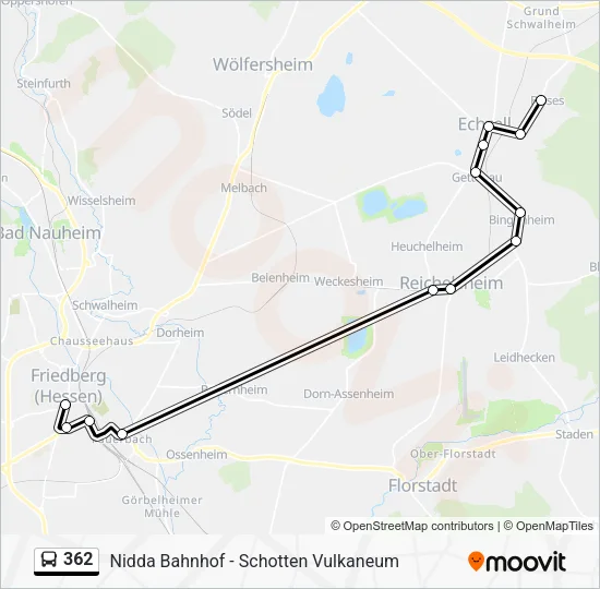 362 Bus Line Map