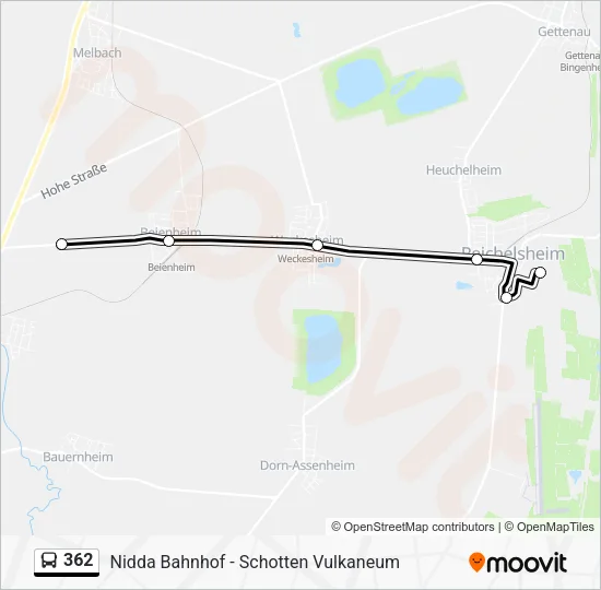 362 Bus Line Map