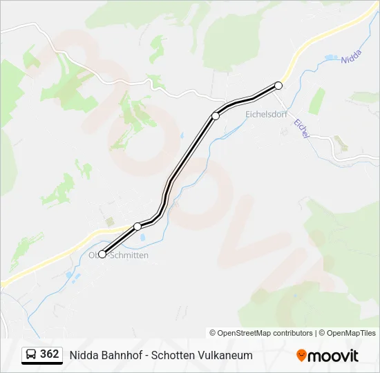 362 Bus Line Map