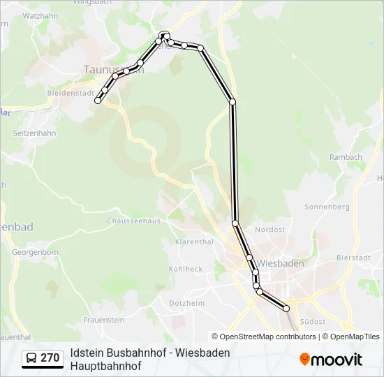 270 Bus Line Map