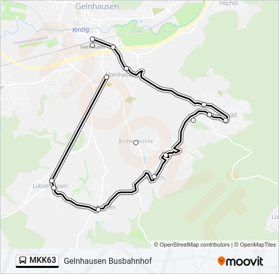 MKK63 Bus Line Map