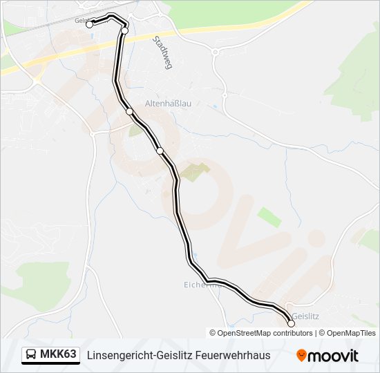 MKK63 Bus Line Map