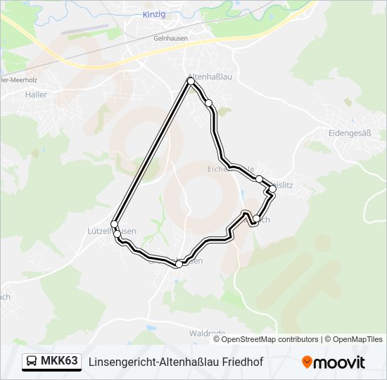 MKK63 Bus Line Map