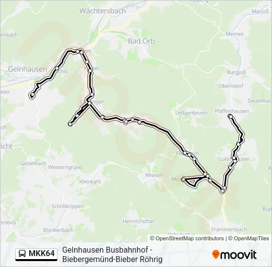 MKK64 Bus Line Map