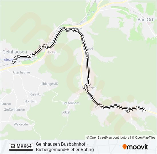 MKK64 Bus Line Map