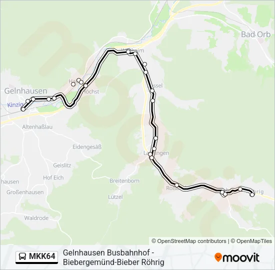 MKK64 Bus Line Map