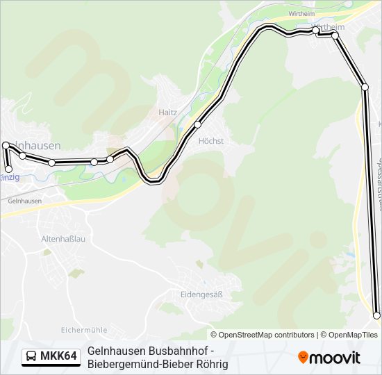 MKK64 Bus Line Map