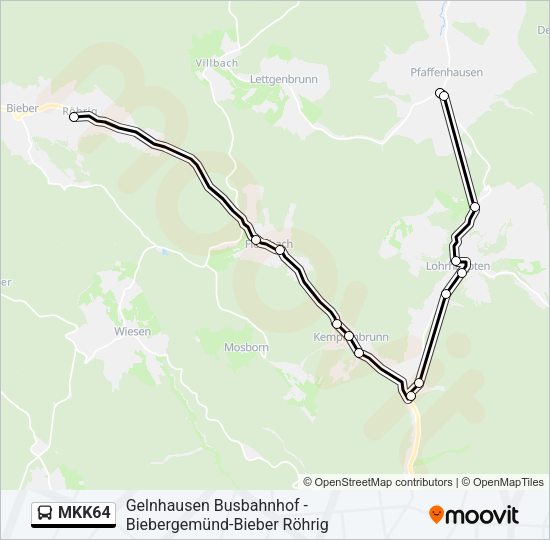 MKK64 Bus Line Map