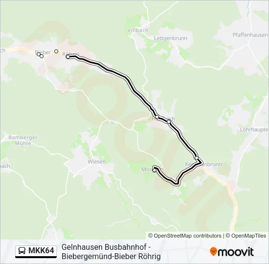 MKK64 Bus Line Map