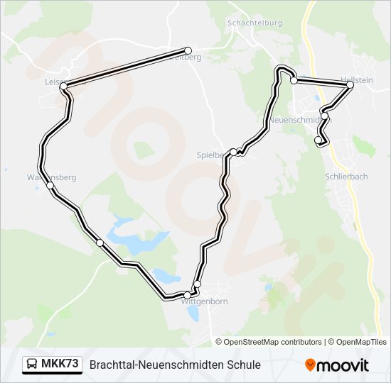 MKK73 Bus Line Map