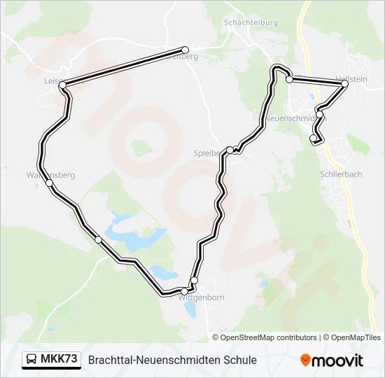 MKK73 Bus Line Map