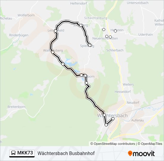 MKK73 Bus Line Map