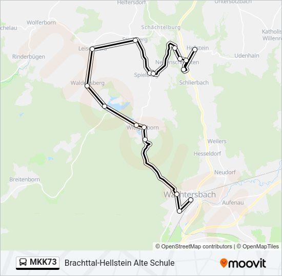 MKK73 Bus Line Map