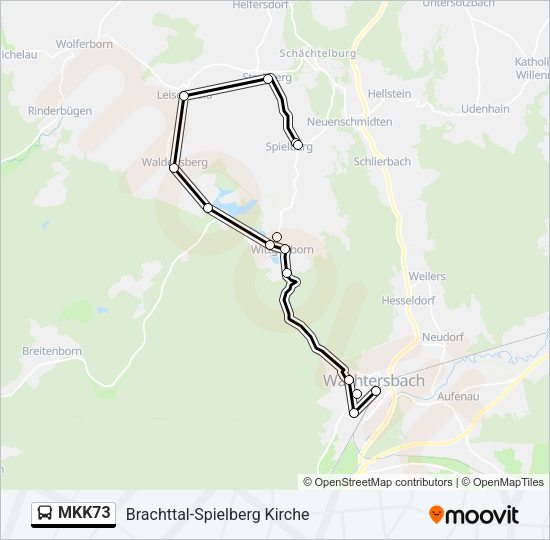 MKK73 Bus Line Map