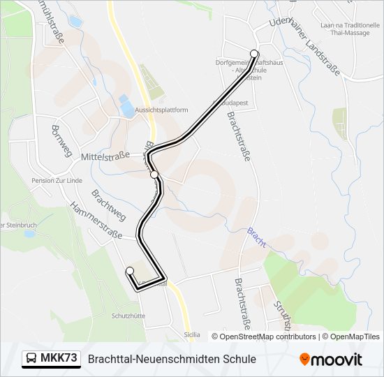 MKK73 Bus Line Map