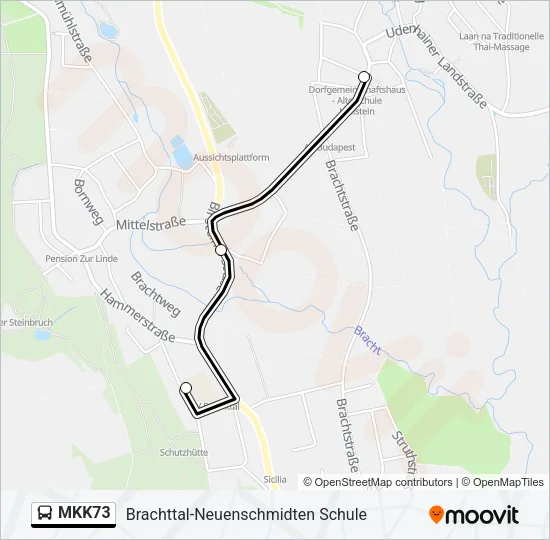 MKK73 Bus Line Map
