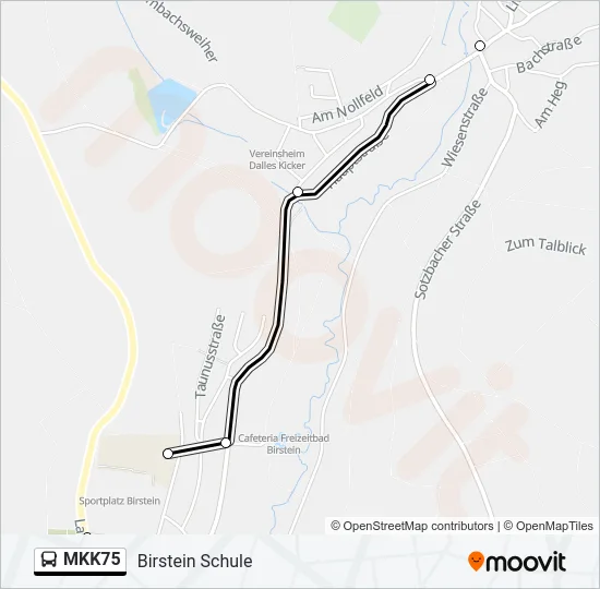 MKK75 Bus Line Map