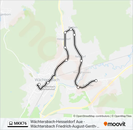 MKK76 Bus Line Map