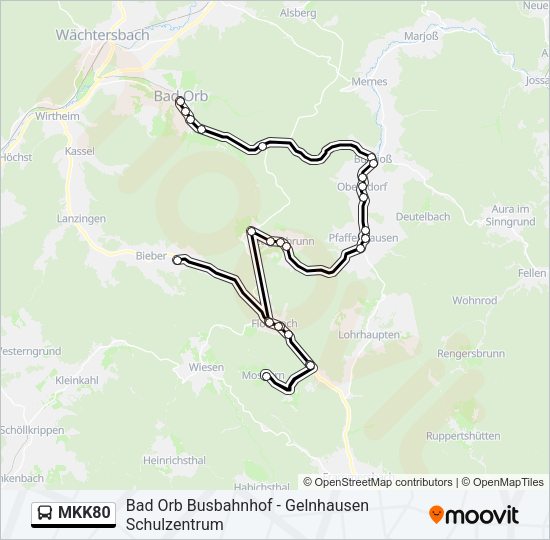 MKK80 Bus Line Map