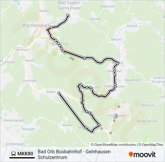 MKK80 Bus Line Map