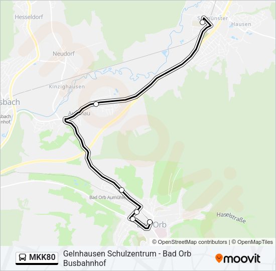 MKK80 Bus Line Map