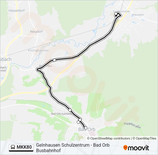 MKK80 Bus Line Map
