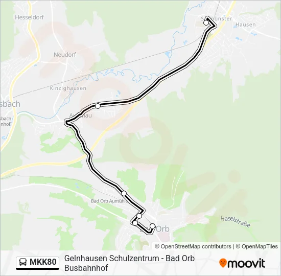 MKK80 Bus Line Map