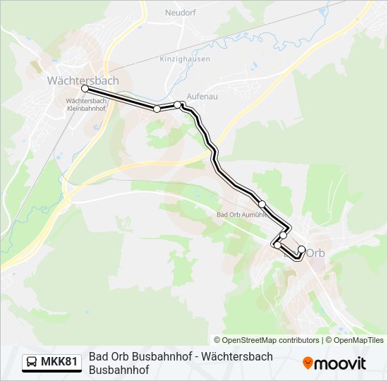 MKK81 Bus Line Map
