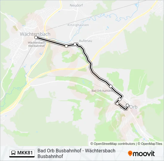 MKK81 Bus Line Map