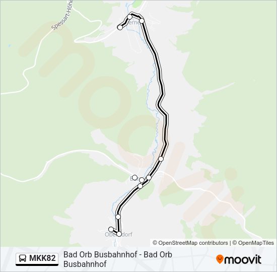 MKK82 Bus Line Map