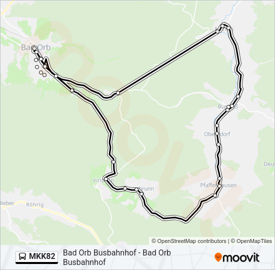MKK82 Bus Line Map