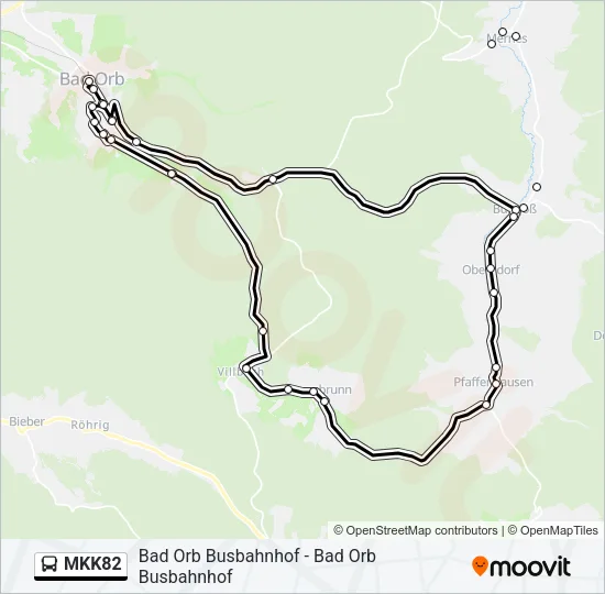 MKK82 Bus Line Map