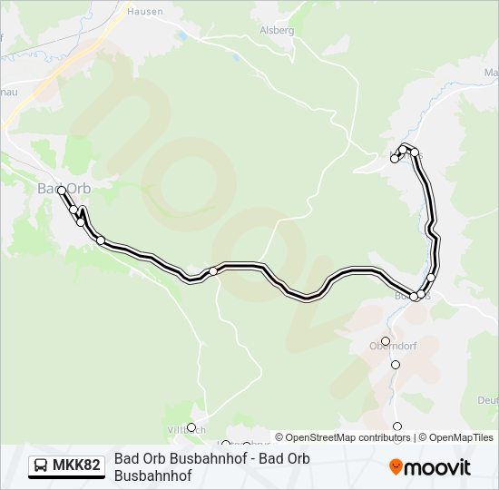 MKK82 Bus Line Map