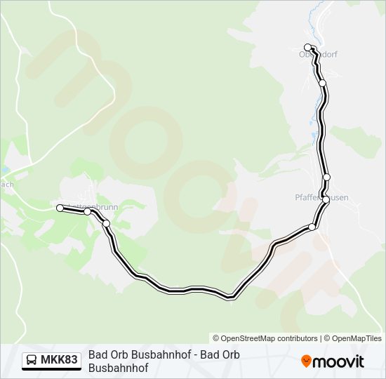 MKK83 Bus Line Map