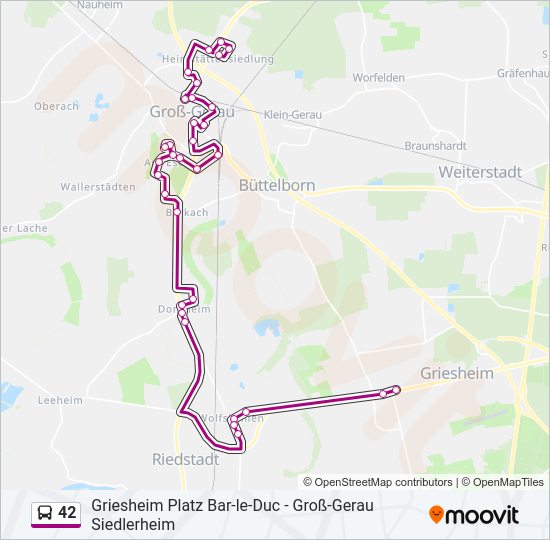 42 Bus Line Map