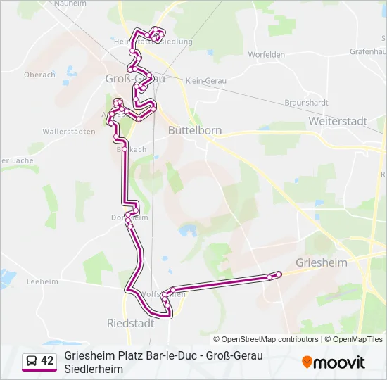 42 Bus Line Map