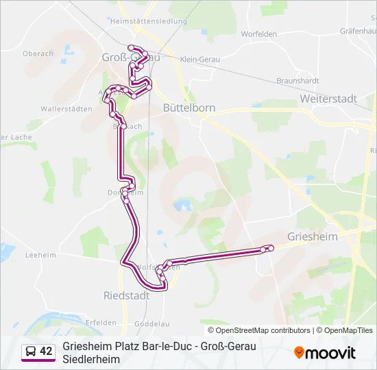 42 Bus Line Map