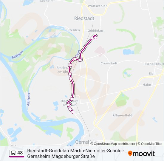 48 Bus Line Map